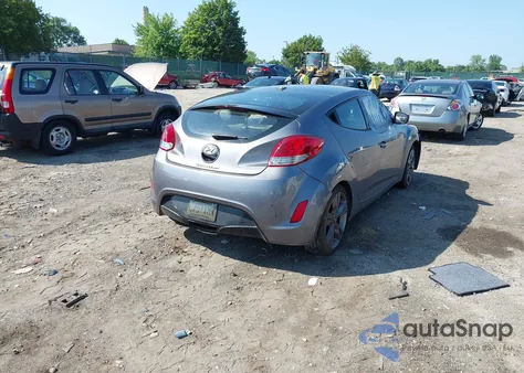 2012 Hyundai Veloster Base W/Black из США, поврежденный, VIN KMHTC6AD4CU021774